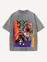 Chris Paul Print Round Neck T-shirt