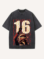 Charles Leclerc Print Round Neck T-shirt