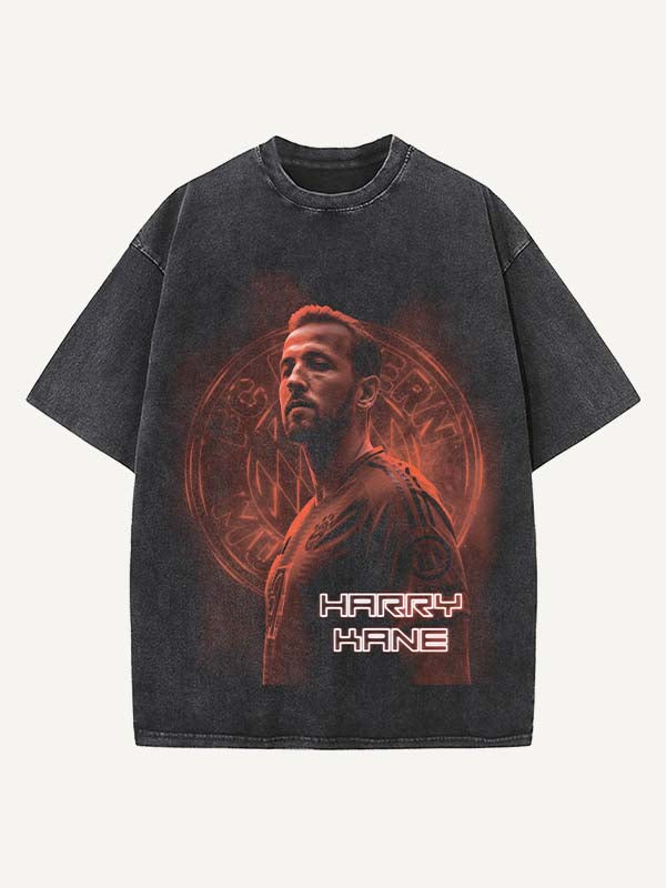 Harry Kane Print Round Neck T-shirt
