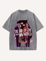 The End of the Fxxxing World Print Round Neck T-shirt