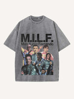 Fernando Alonso Print Round Neck T-shirt