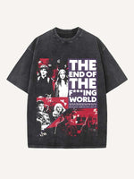 The End of the Fxxxing World Print Round Neck T-shirt