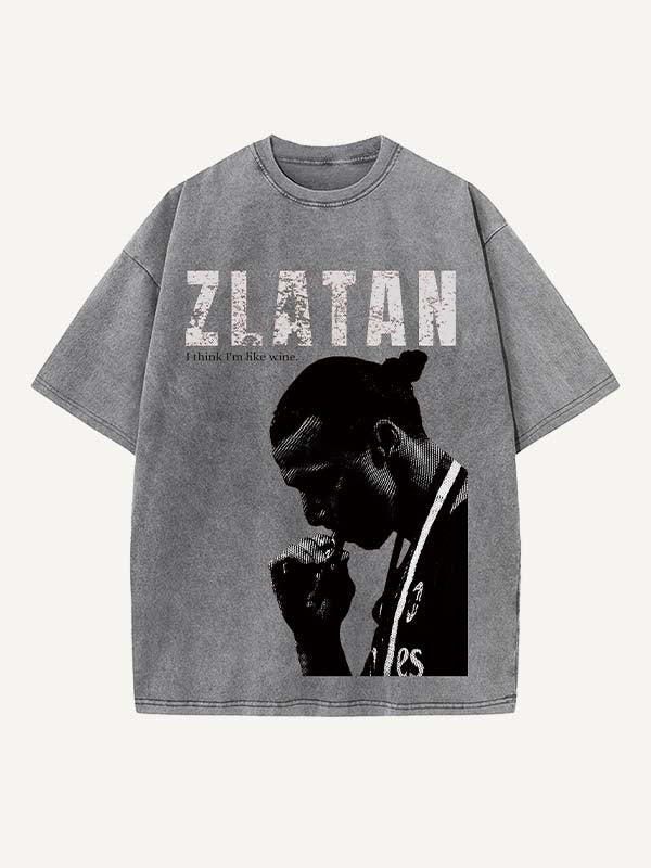 Zlatan Ibrahimović Print Round Neck T-shirt