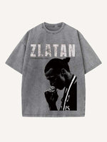 Zlatan Ibrahimović Print Round Neck T-shirt