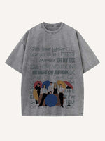 Friends Print Round Neck T-shirt