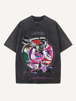 Sergio Perez Print Round Neck T-shirt