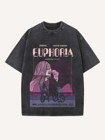 Euphoria Print Round Neck T-shirt