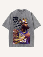 LeBron James Print Round Neck T-shirt