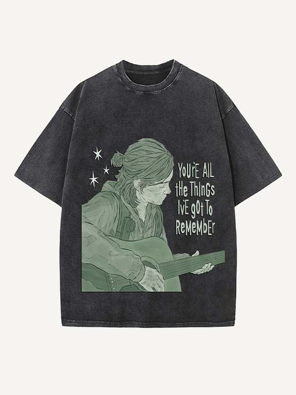 The Last of Us Print Round Neck T-shirt