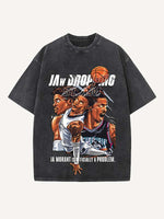 Ja Morant Print Round Neck T-shirt