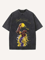 Kobe Bryant Print Round Neck T-shirt