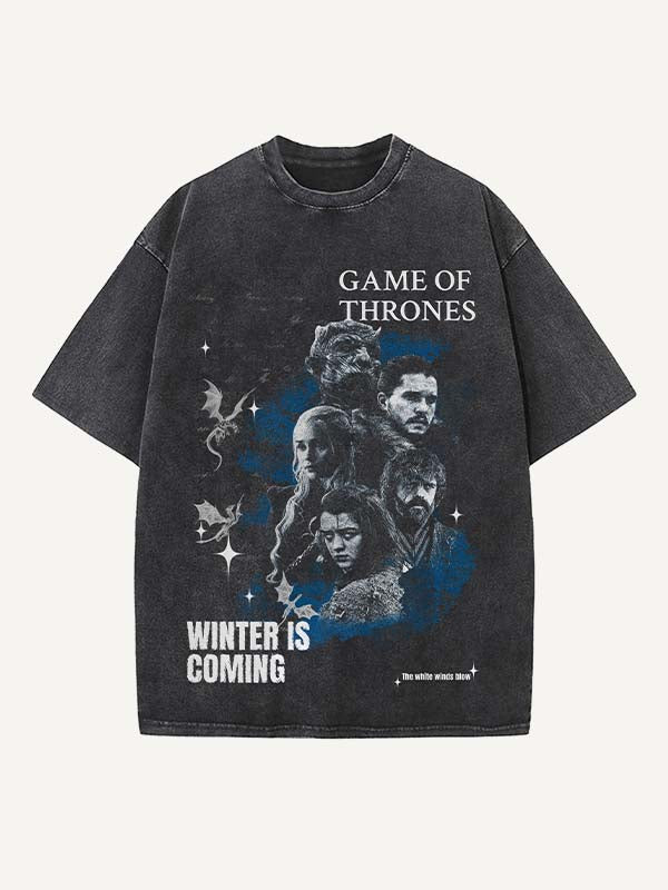 Game of Thrones Print Round Neck T-shirt