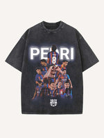 Pedri Print Round Neck T-shirt