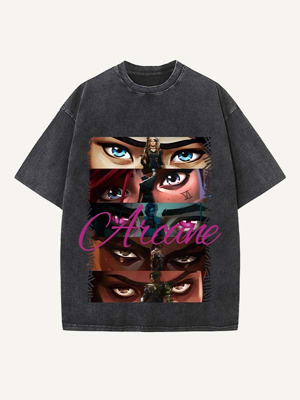 Arcane Print Round Neck T-shirt