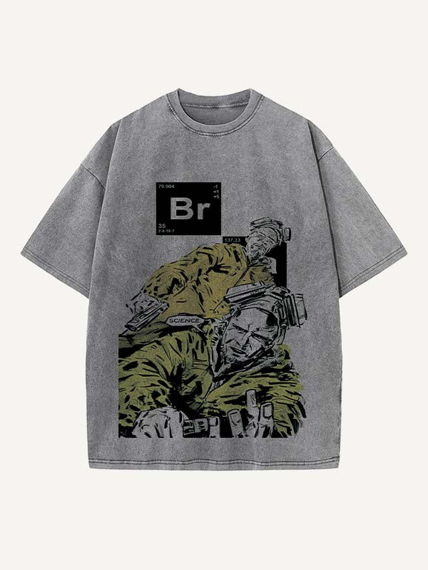 Breaking Bad Print Round Neck T-shirt