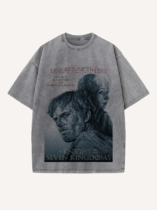 A Knight of the Seven Kingdoms Print Round Neck T-shirt