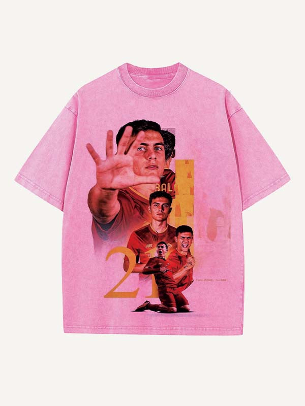 Paulo Dybala Print Round Neck T-shirt
