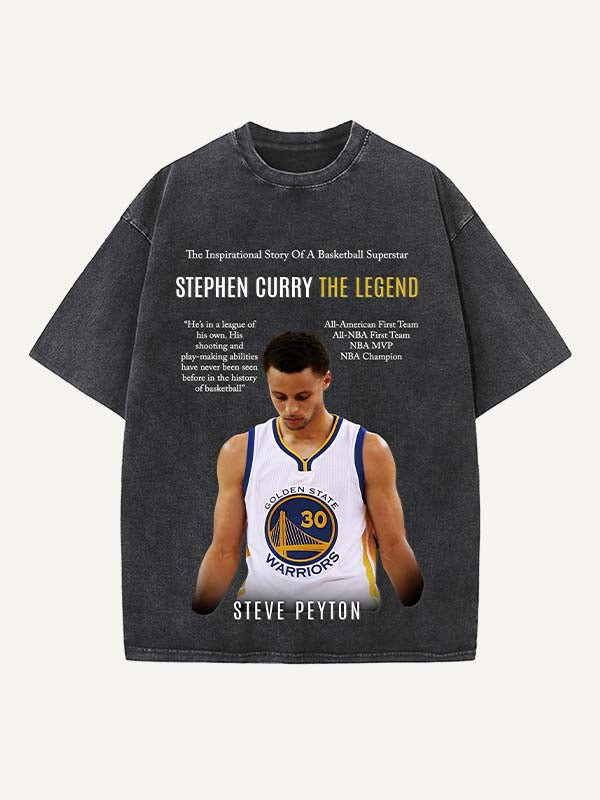 Stephen Curry Print Round Neck T-shirt