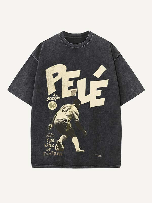 Pelé Print Round Neck T-shirt