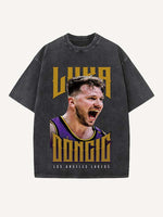 Luka Dončić Print Round Neck T-shirt