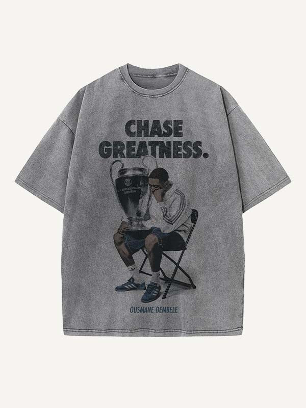 Ousmane Dembélé Print Round Neck T-shirt