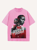Paul Pogba Print Round Neck T-shirt