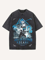 Arcane Print Round Neck T-shirt