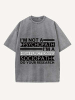 Sherlock Print Round Neck T-shirt
