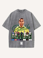 Ronaldo Print Round Neck T-shirt