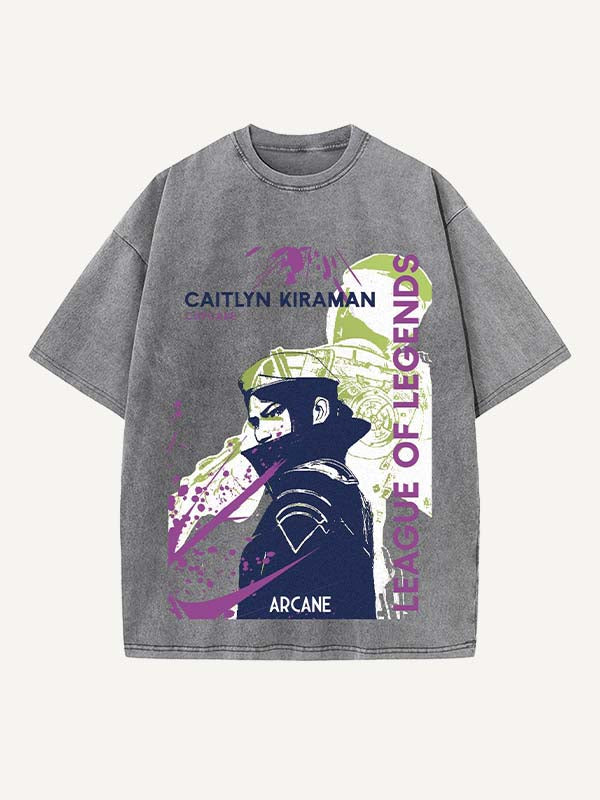 Arcane Print Round Neck T-shirt
