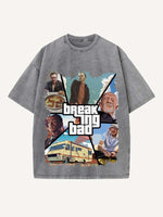 Breaking Bad Print Round Neck T-shirt