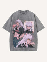 Inuyasha Print Round Neck T-shirt