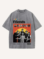 Friends Print Round Neck T-shirt