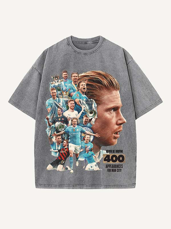 Kevin De Bruyne Print Round Neck T-shirt