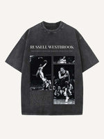 Russell Westbrook Print Round Neck T-shirt