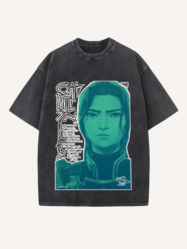 Arcane Print Round Neck T-shirt