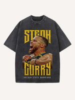 Stephen Curry Print Round Neck T-shirt