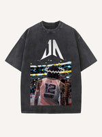 Ja Morant Print Round Neck T-shirt