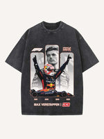 Max Verstappen Print Round Neck T-shirt
