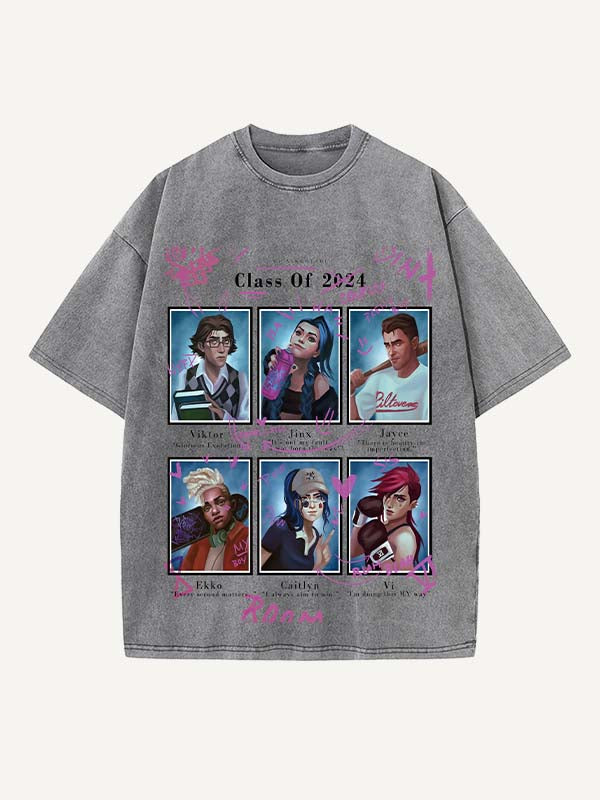 Arcane Print Round Neck T-shirt