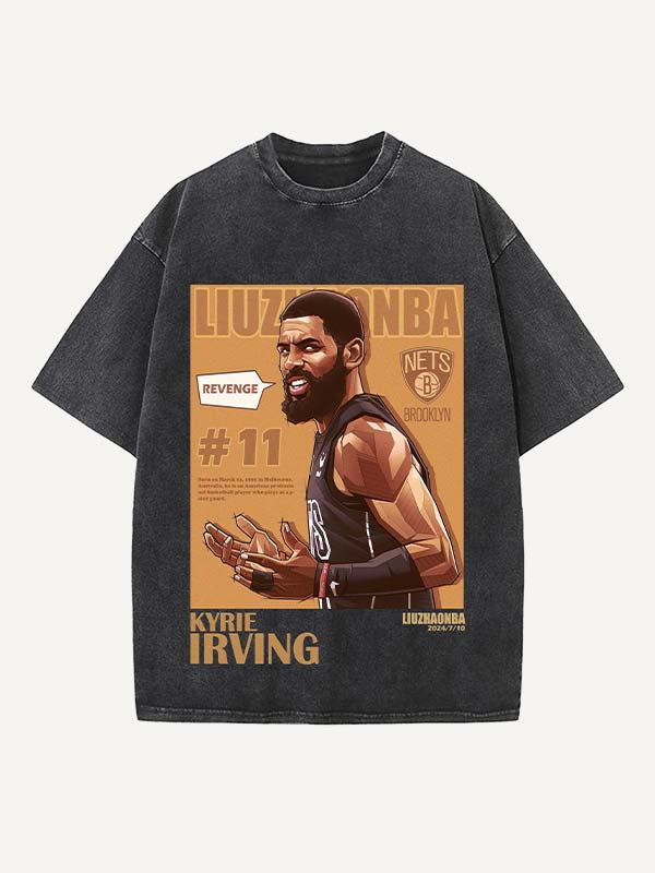 Kyrie Irving Print Round Neck T-shirt