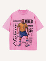Ronaldo Print Round Neck T-shirt