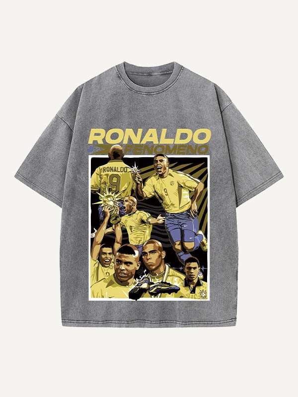 Ronaldo Print Round Neck T-shirt