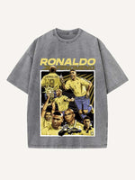 Ronaldo Print Round Neck T-shirt