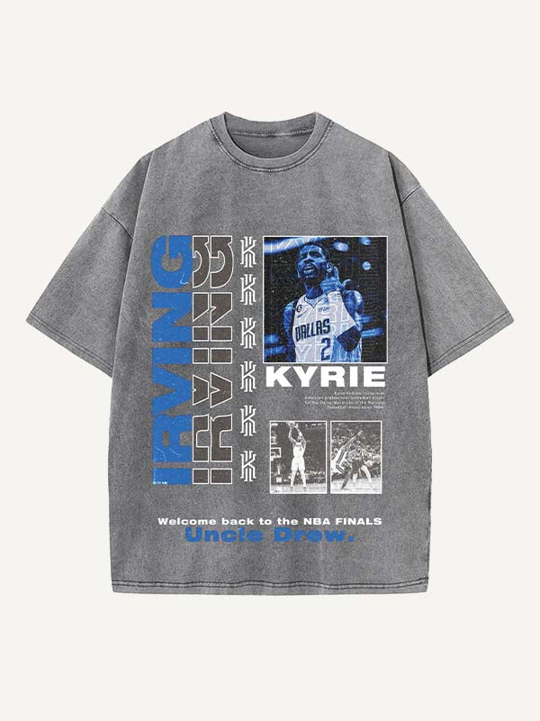 Kyrie Irving Print Round Neck T-shirt