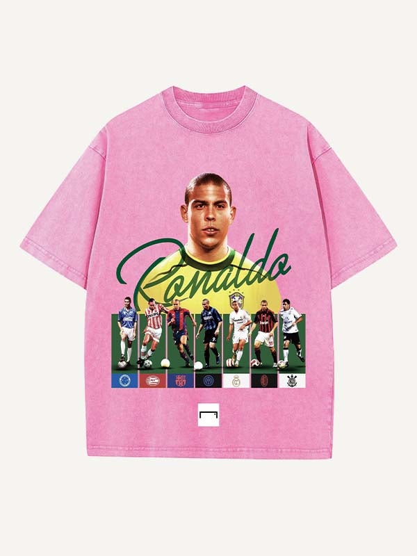 Ronaldo Print Round Neck T-shirt