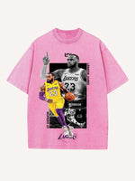 LeBron James Print Round Neck T-shirt
