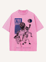 Kyrie Irving Print Round Neck T-shirt
