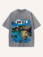 Stranger Things Print Round Neck T-shirt