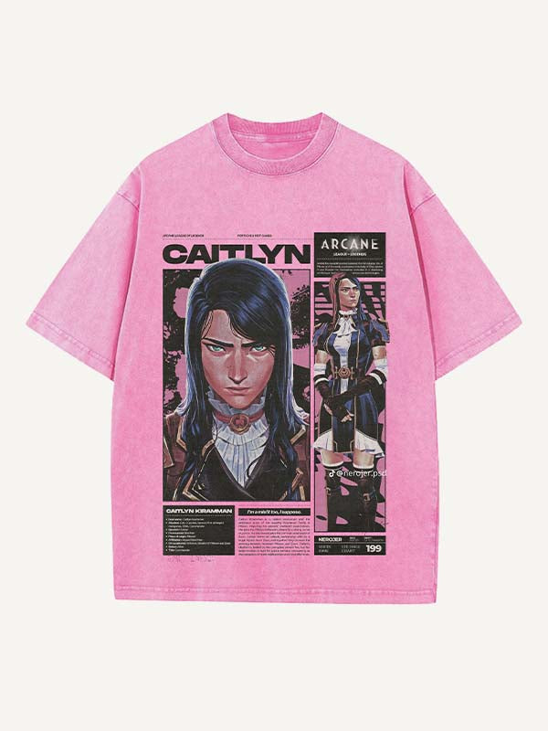 Arcane Print Round Neck T-shirt